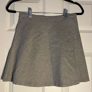 Grey sweat-pant short skirt